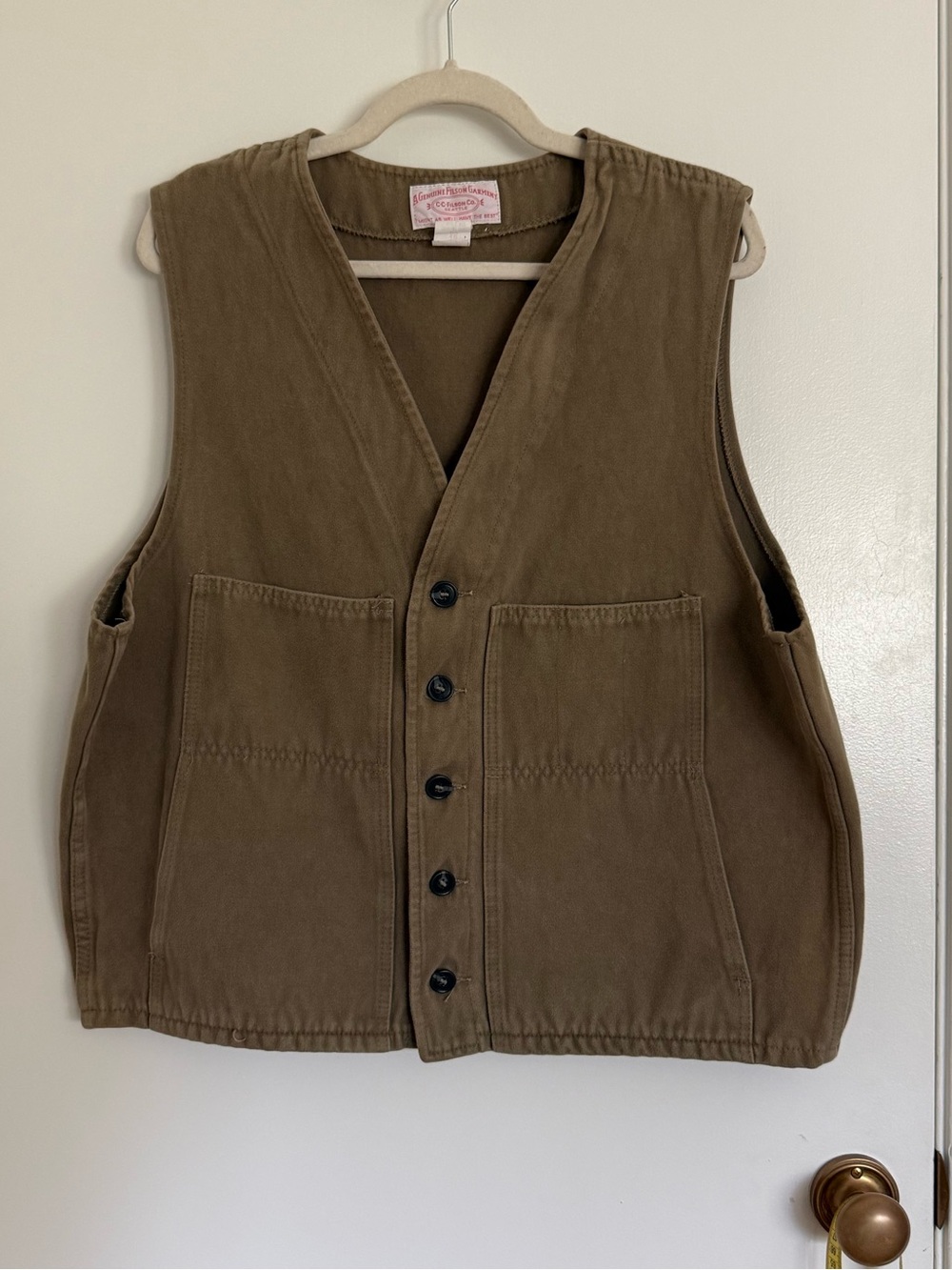 Vintage Filson 100% moleskin cotton vest